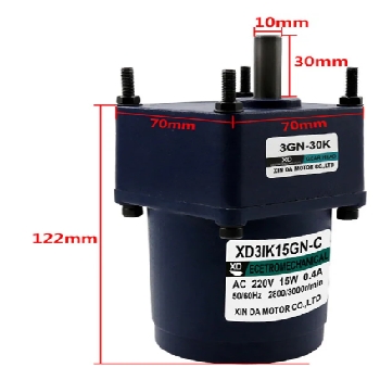 Motor 3IK15GN-C z reduktorjem 20rpm 220V AC in kondenzatorjem